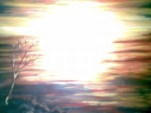 Historical landscape painting